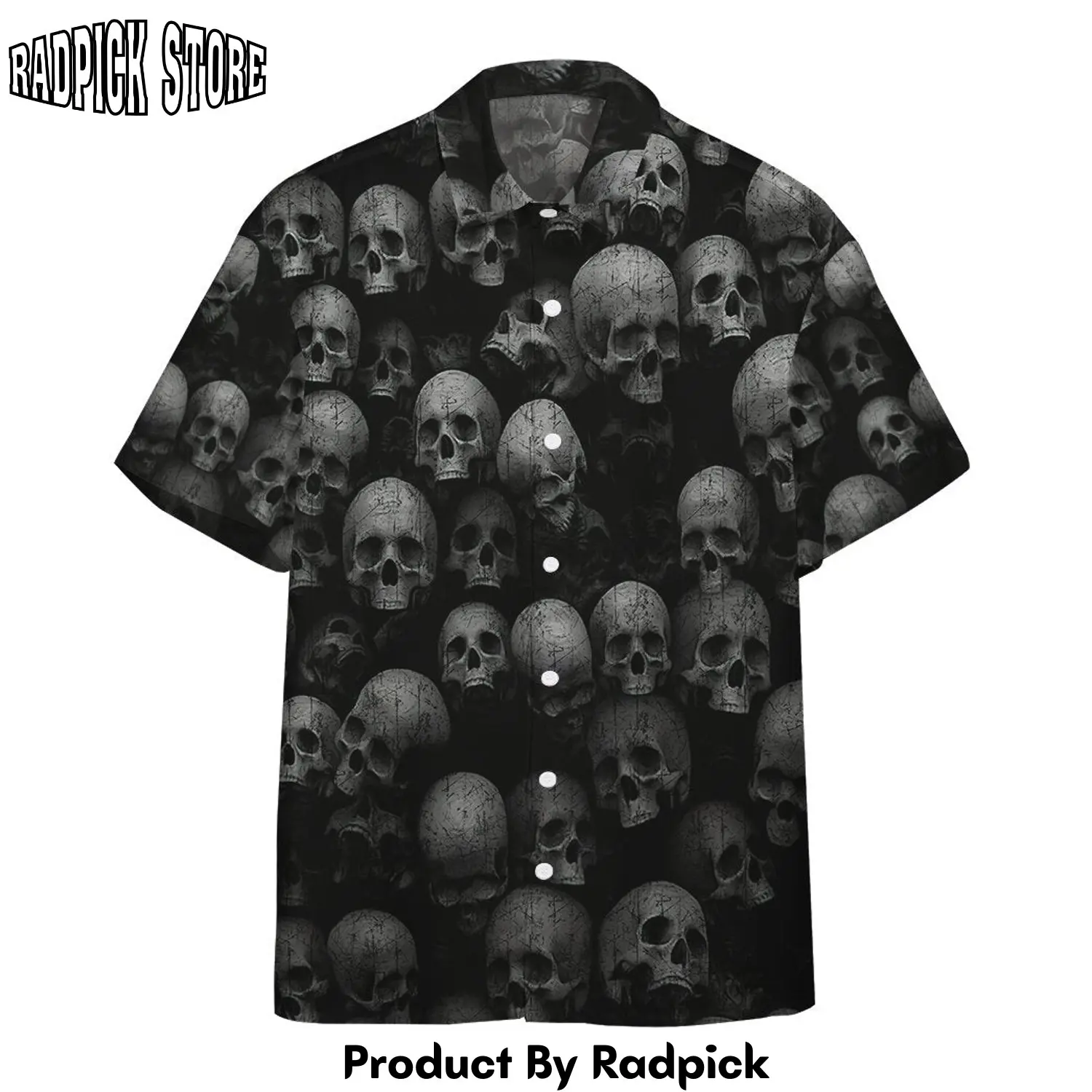 Radpick 3d skull hawaii shirt een rp292254